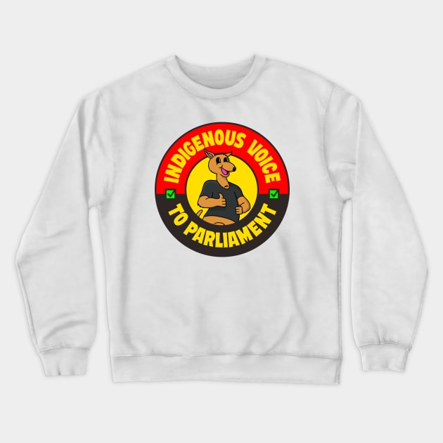 Indigenous Voice To Parliament - Vote Yes Crewneck Sweatshirt by Football from the Left